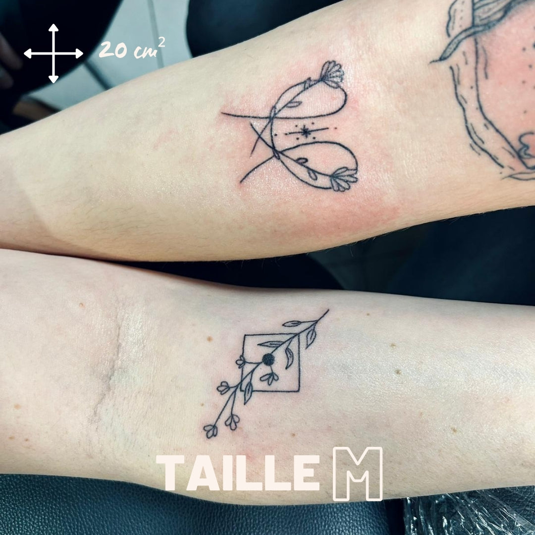 Tatouage Taille M - par Sarah (Le Scriptorium tattoo)