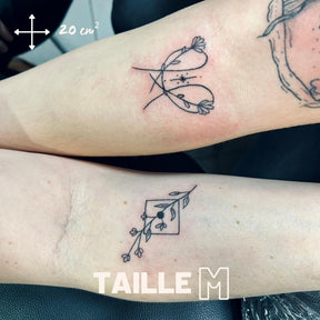 Tatouage Taille M - par Sarah (Le Scriptorium tattoo)