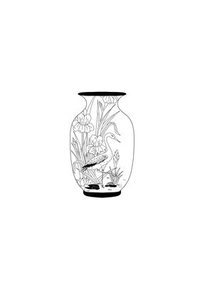 Planche Flashs vases cigogne - par Mathilde